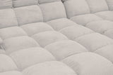 KAWOLA Big Sofa VIVIEN Feincord silber