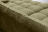 KAWOLA Big Sofa VIVIEN Velvet oliv