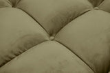 KAWOLA Big Sofa VIVIEN Velvet oliv