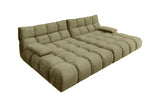 KAWOLA Big Sofa VIVIEN Velvet oliv