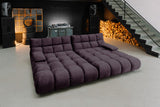 KAWOLA Big Sofa VIVIEN Velvet purple