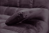 KAWOLA Big Sofa VIVIEN Velvet purple