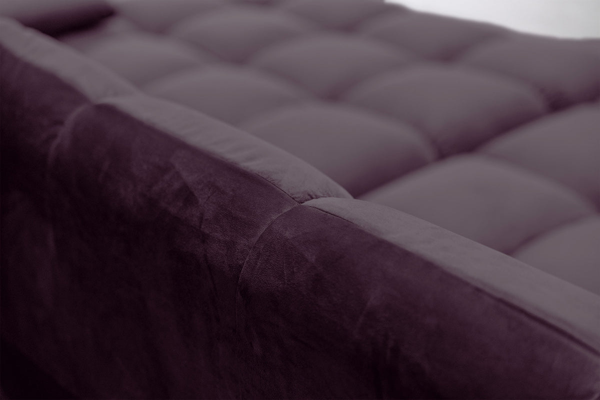 KAWOLA Big Sofa VIVIEN Velvet purple
