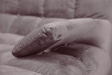 KAWOLA Big Sofa VIVIEN Velvet roségrau