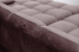 KAWOLA Big Sofa VIVIEN Velvet roségrau