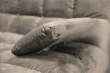 KAWOLA Big Sofa VIVIEN Velvet sand