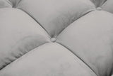 KAWOLA Big Sofa VIVIEN Velvet silber