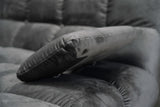 KAWOLA Big Sofa VIVIEN Velvet stone