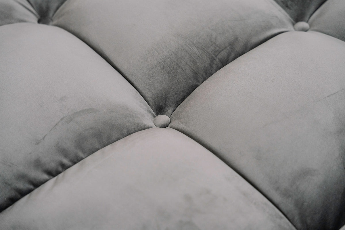 KAWOLA Big Sofa VIVIEN Velvet stone