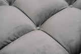 KAWOLA Big Sofa VIVIEN Velvet stone