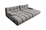 KAWOLA Big Sofa VIVIEN Velvet stone