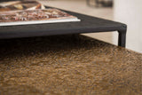 KAWOLA Couchtisch ABUNA Set 2-tlg. Metall schwarz / bronze