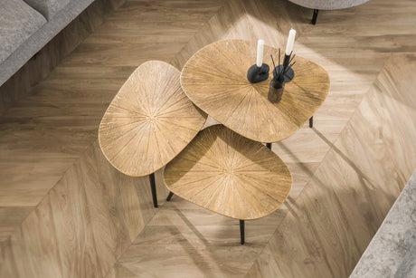 KAWOLA Couchtisch TIBALI Set 3-tlg. Metall bronze viereckig