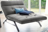 KAWOLA Doppelliege AMERIVA Relaxliege Maxi Velvet grau
