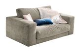 KAWOLA Doppelsessel MADELINE Loveseat Cord steingrau