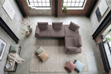 KAWOLA Ecksofa CANE Schlafsofa Daybed Stoff lila
