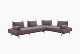 KAWOLA Ecksofa CANE Schlafsofa Daybed Stoff lila