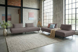 KAWOLA Ecksofa CANE Schlafsofa Daybed Stoff lila