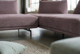 KAWOLA Ecksofa CANE Schlafsofa Daybed Stoff lila