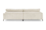 KAWOLA Ecksofa CARA Sofa Cord cremeweiß