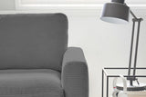 KAWOLA Ecksofa CARA Sofa Cord grau