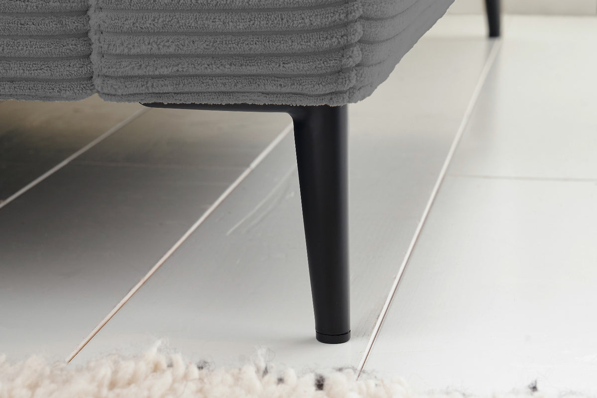 KAWOLA Ecksofa CARA Sofa Cord grau