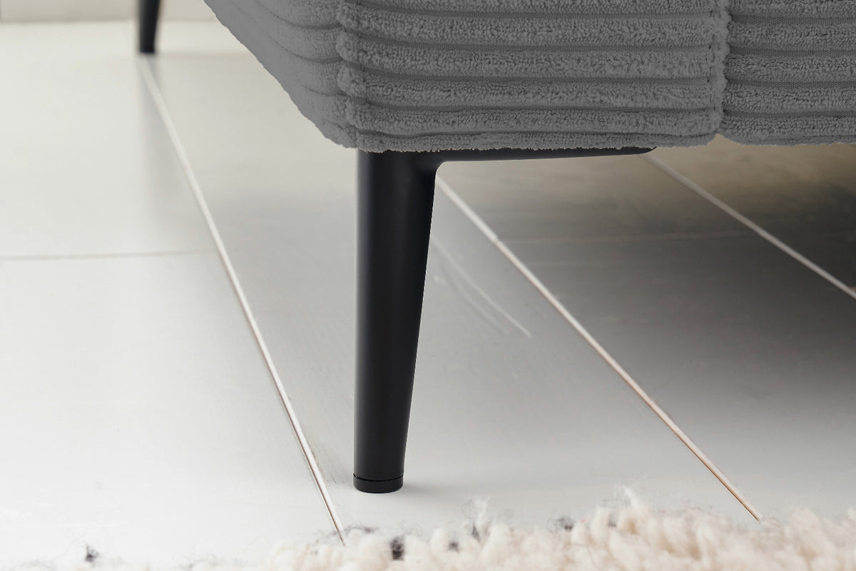 KAWOLA Ecksofa CARA Sofa Cord grau