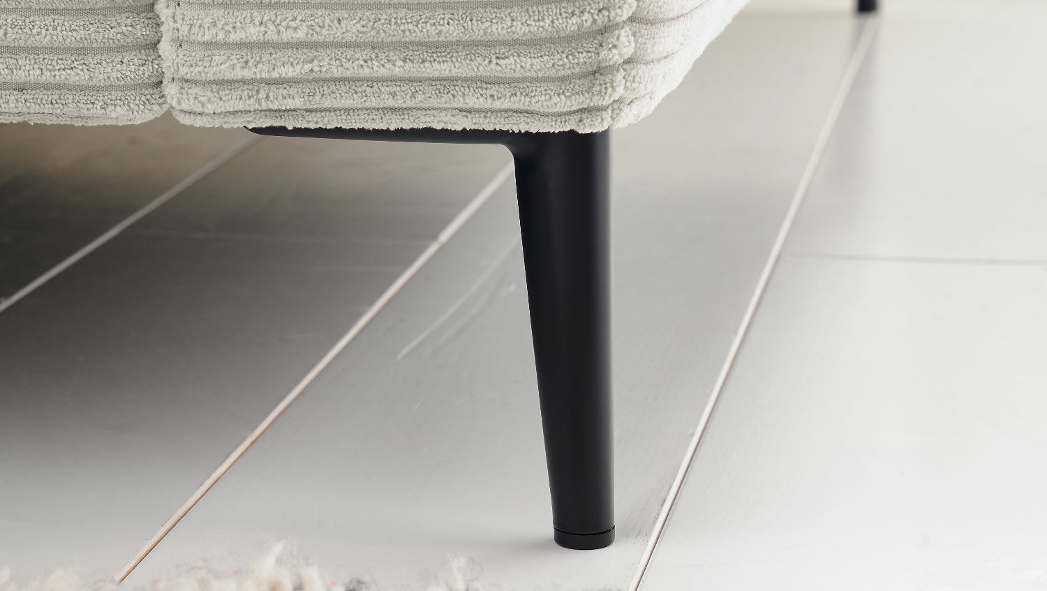 KAWOLA Ecksofa CARA Sofa Cord hellgrau