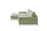 KAWOLA Ecksofa CARA Sofa Cord olivgrün