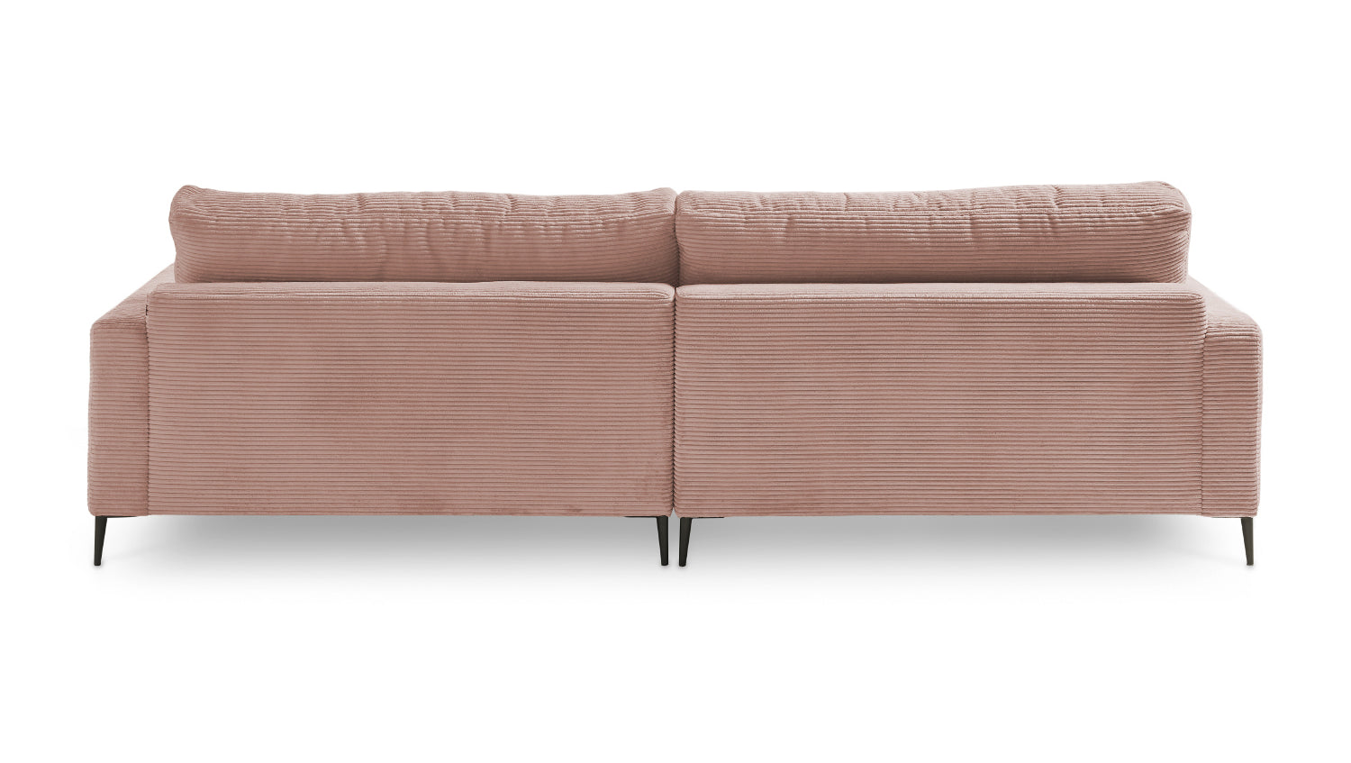 KAWOLA Ecksofa CARA Sofa Cord rosa