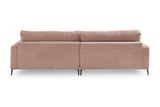 KAWOLA Ecksofa CARA Sofa Cord rosa