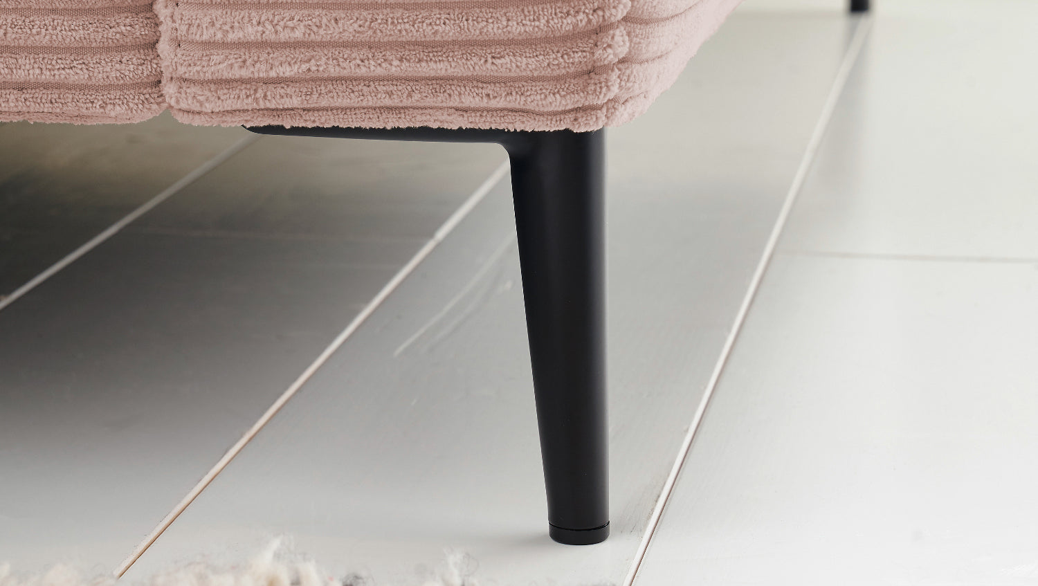 KAWOLA Ecksofa CARA Sofa Cord rosa