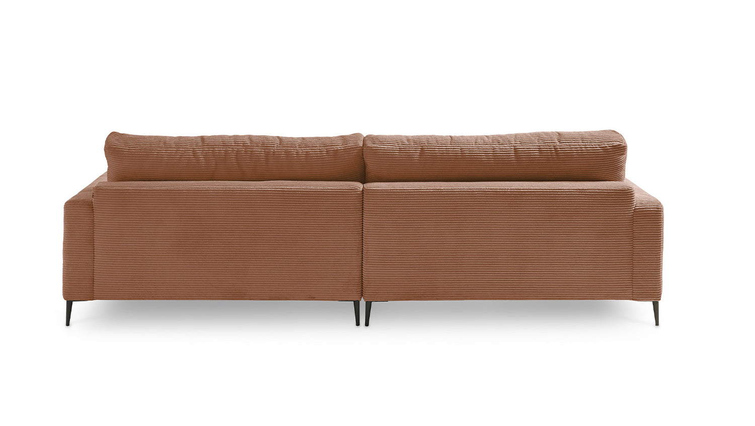 KAWOLA Ecksofa CARA Sofa Cord rost
