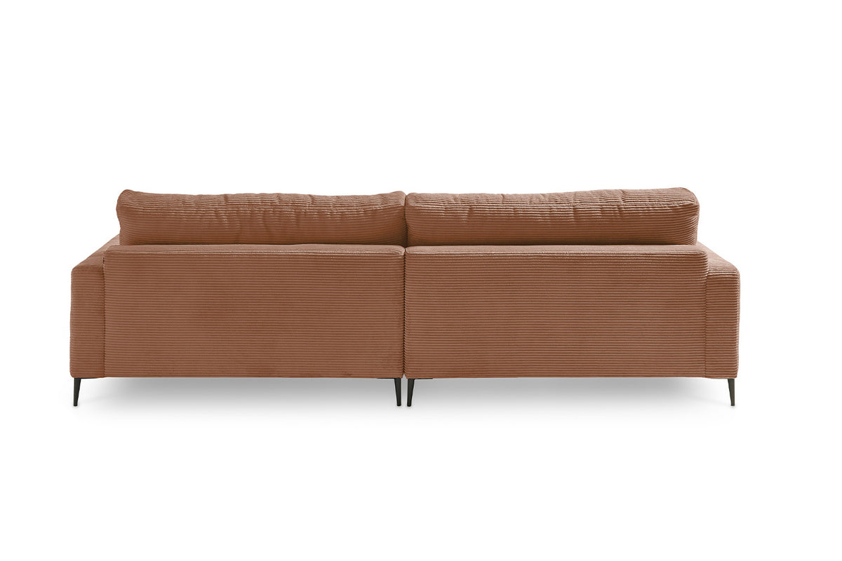 KAWOLA Ecksofa CARA Sofa Cord rost