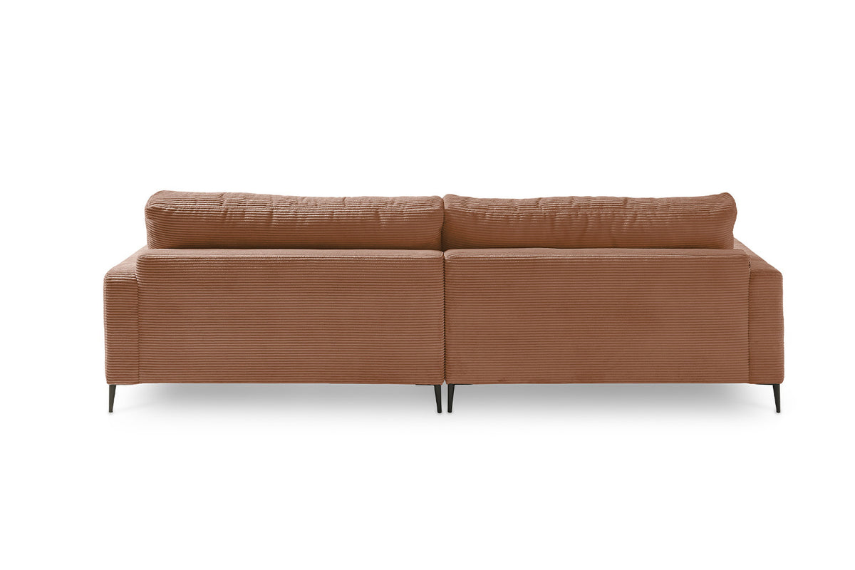 KAWOLA Ecksofa CARA Sofa Cord rost