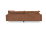 KAWOLA Ecksofa CARA Sofa Cord rost
