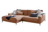 KAWOLA Ecksofa CARA Sofa Cord rost