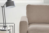KAWOLA Ecksofa CARA Sofa Cord taupe
