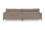 KAWOLA Ecksofa CARA Sofa Cord taupe