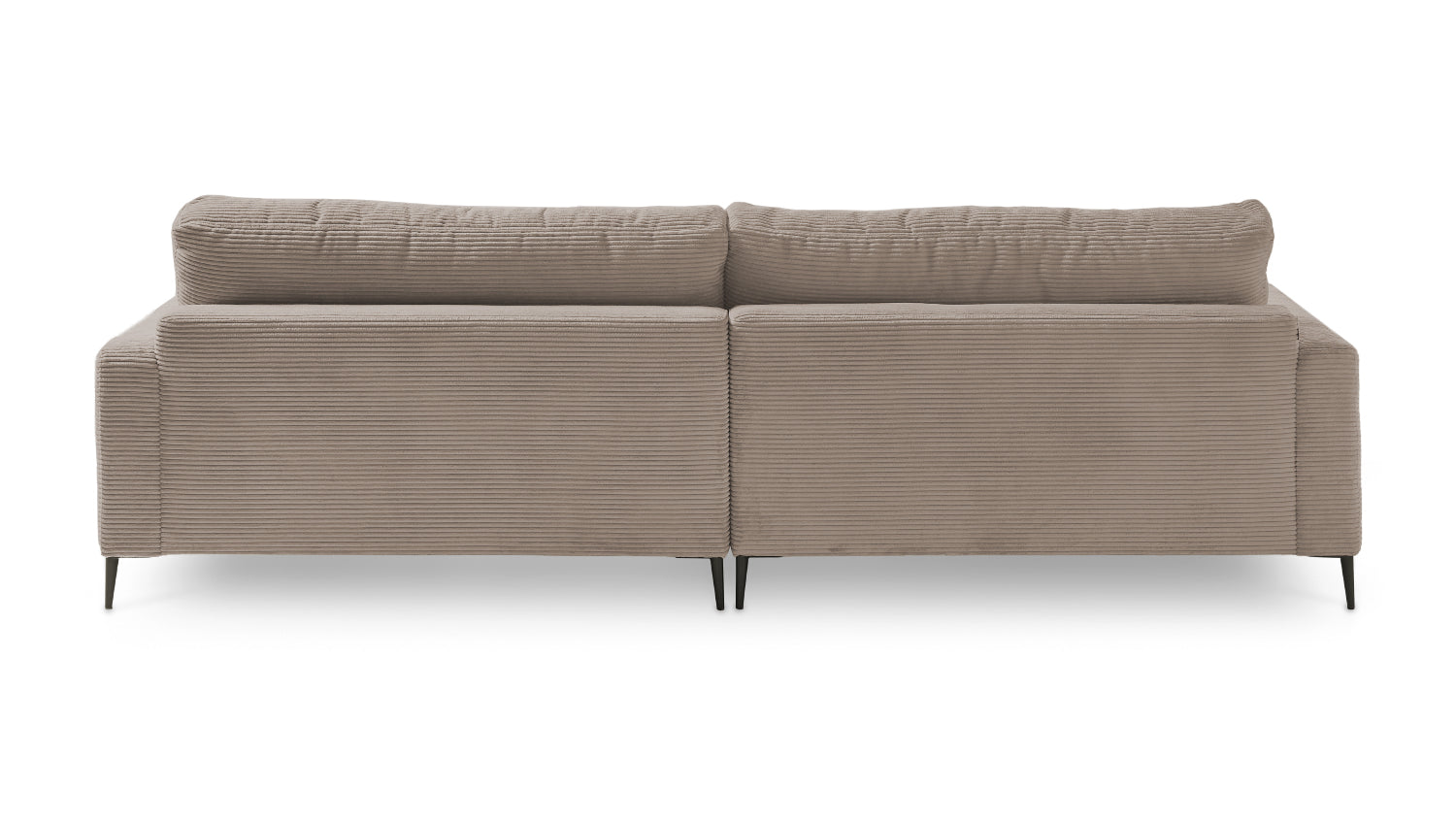 KAWOLA Ecksofa CARA Sofa Cord taupe