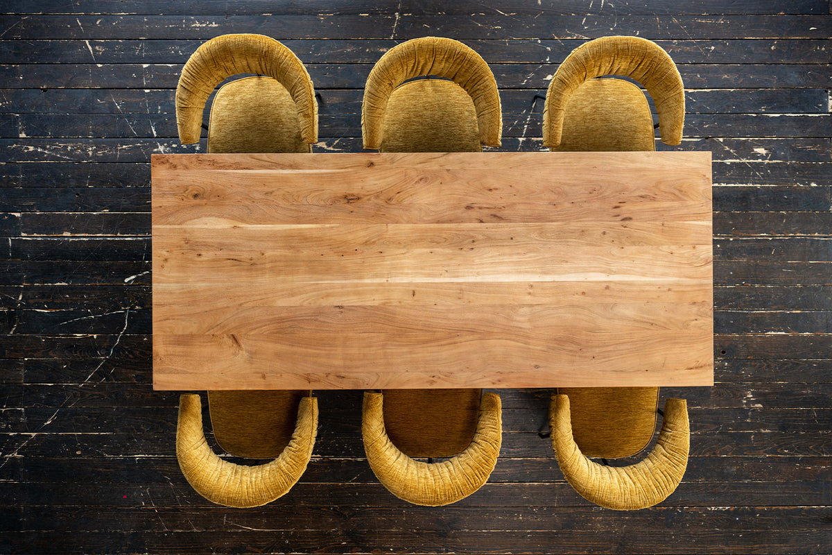 KAWOLA Esstisch PALO Akazie massiv Schweizer Kante