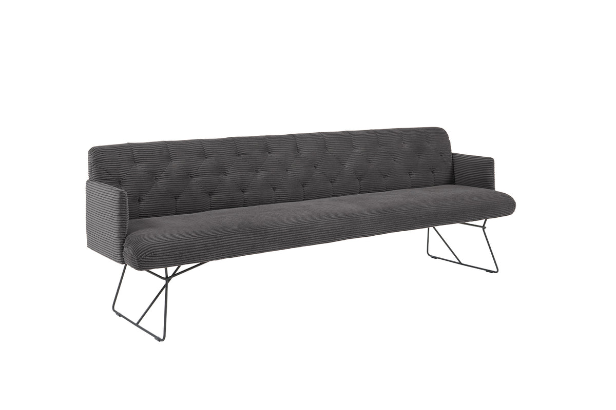 KAWOLA Esszimmerbank CHARME Cord grau