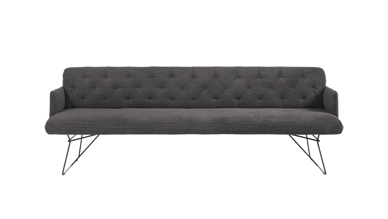 KAWOLA Esszimmerbank CHARME Cord grau