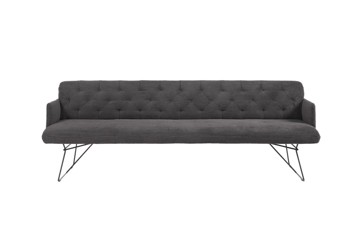 KAWOLA Esszimmerbank CHARME Cord grau