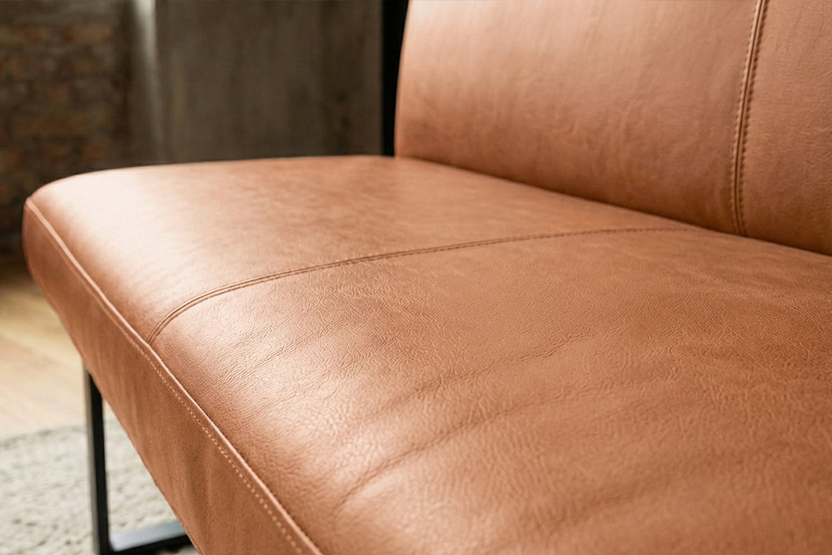KAWOLA Esszimmerbank ELEEN Leder cognac