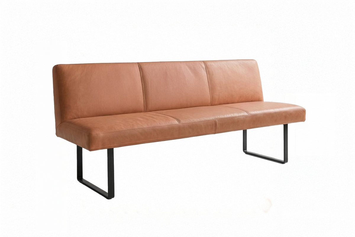 KAWOLA Esszimmerbank ELEEN Leder cognac