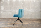 KAWOLA Esszimmerstuhl JADA Drehstuhl Velvet blau
