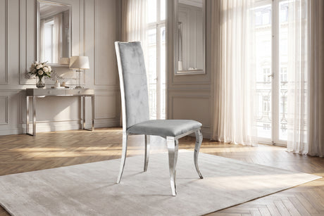 KAWOLA Esszimmerstuhl MORA Barock Velvet grau