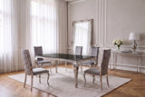 KAWOLA Esszimmerstuhl MORA Barock Velvet grau