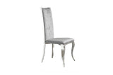 KAWOLA Esszimmerstuhl MORA Barock Velvet grau
